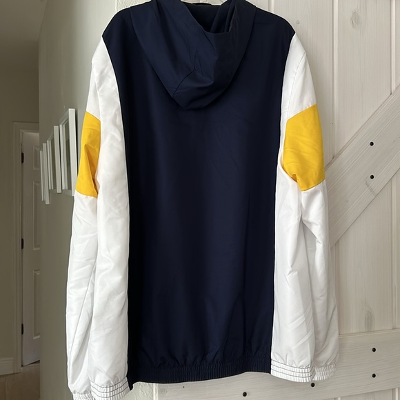 Lacoste windbreaker foul weather jacket with hoodie llike new size XL - Picture 2 of 3